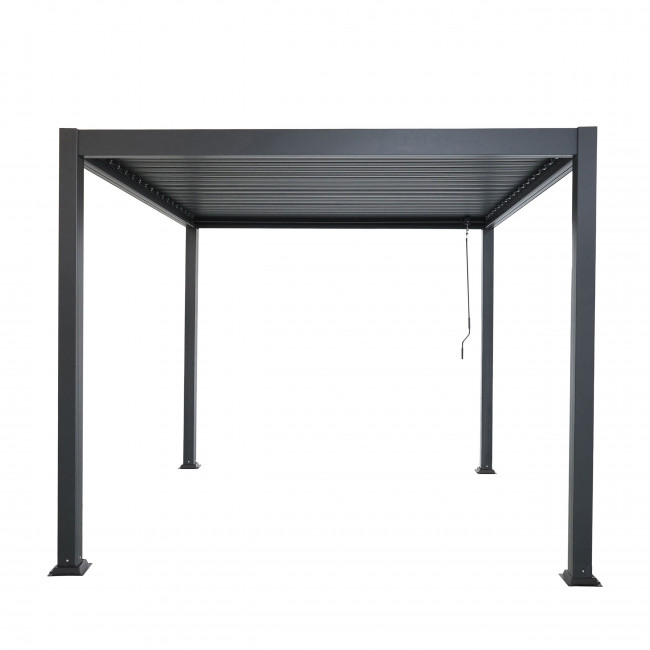 Tero - Pergola bioclimatique en aluminium 4x3m - anthracite