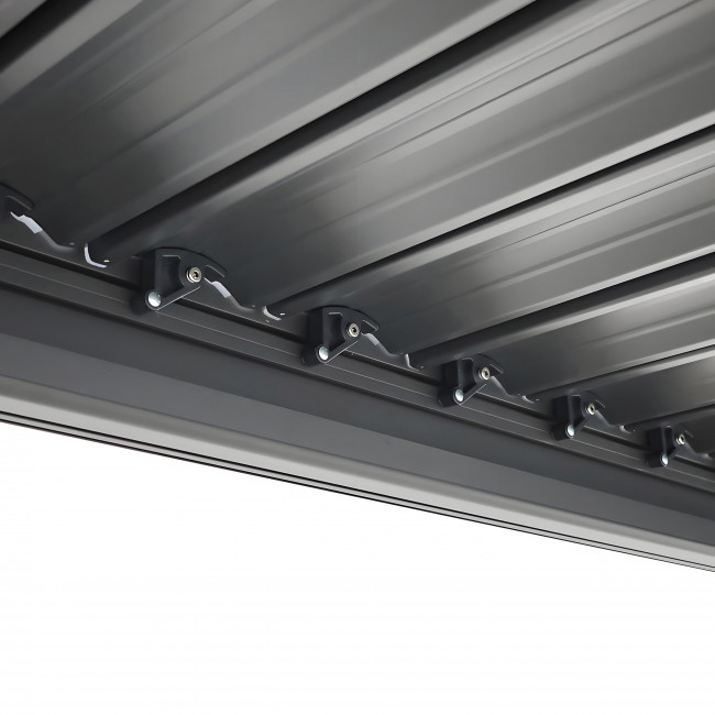 Tero - Pergola bioclimatique en aluminium 4x3m - anthracite