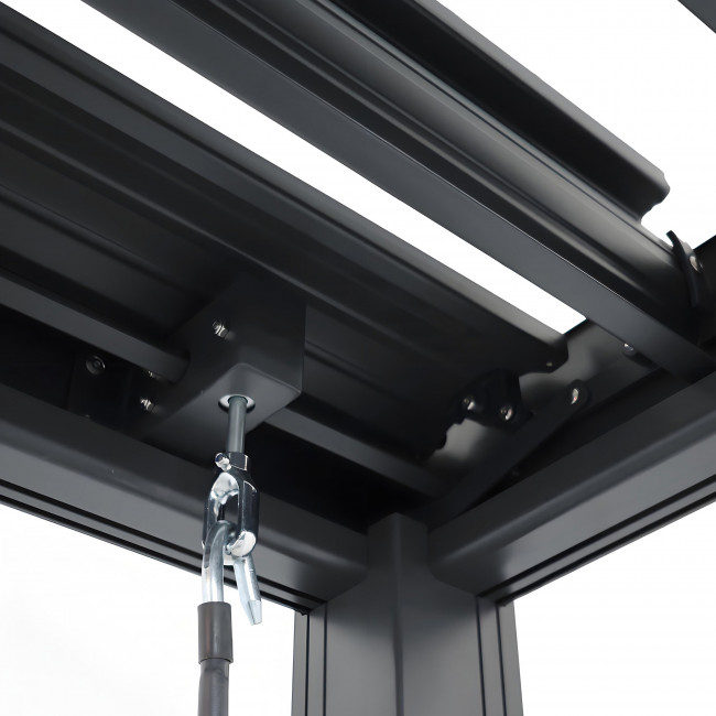 Tero - Pergola bioclimatique en aluminium 4x3m - anthracite