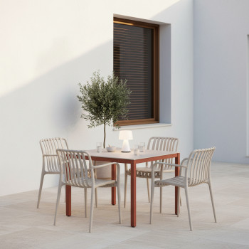 Brano - Lot de 2 fauteuils indoor/outdoor en plastique