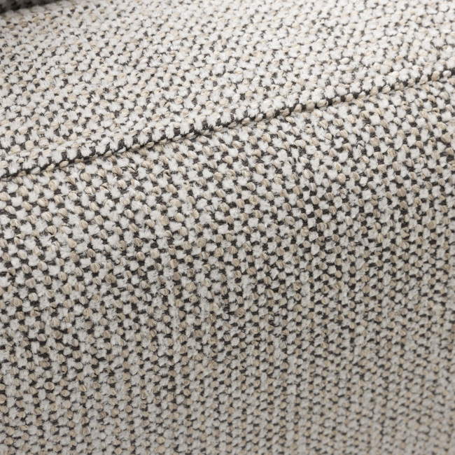 Steffen - Canapé droit 3 places en tissu et pieds chrome