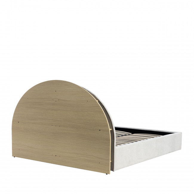 Brie - Lit coffre en tissu avec rangements intégrés 160x200cm