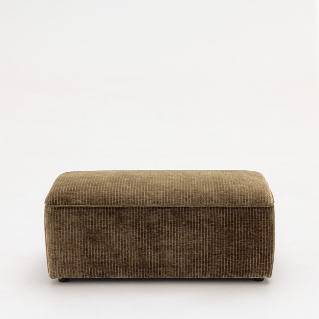 Noor - Pouf pour canapé modulable en velours côtelé 