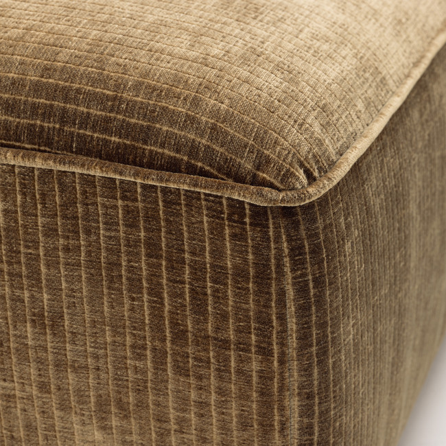 Noor - Pouf pour canapé modulable en velours côtelé 