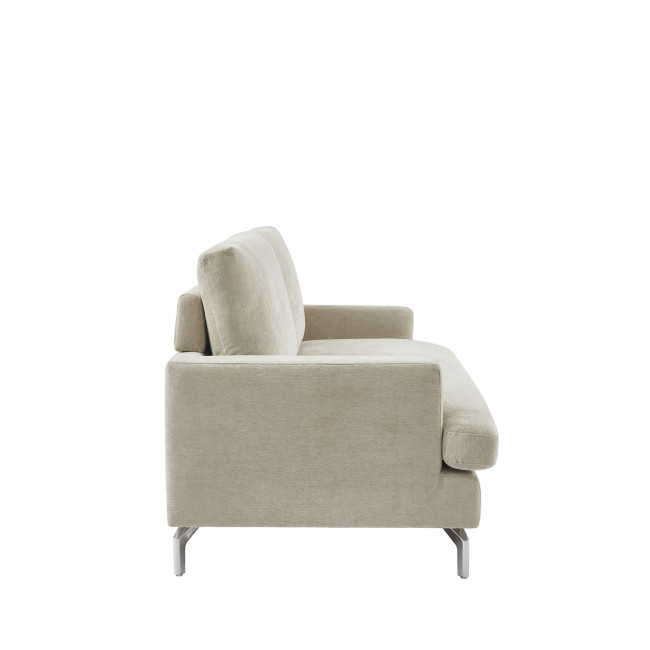 Sophie - Canapé 3 places en tissu pieds chrome