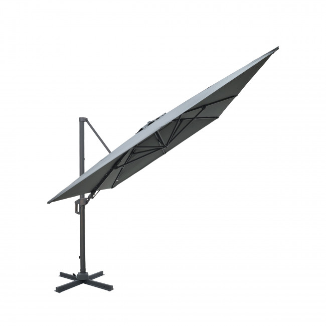 Veya - Parasol rectangulaire déporté en aluminium 3x4m