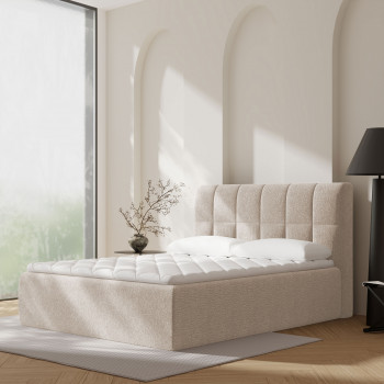 Air Nest - Lit complet boxspring en tissu 160x200cm