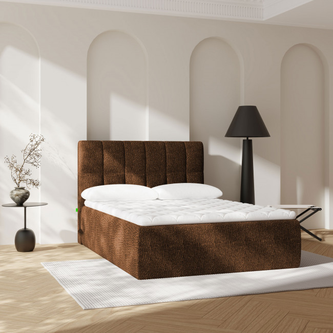 Air Nest - Lit complet boxspring en tissu 140x190cm
