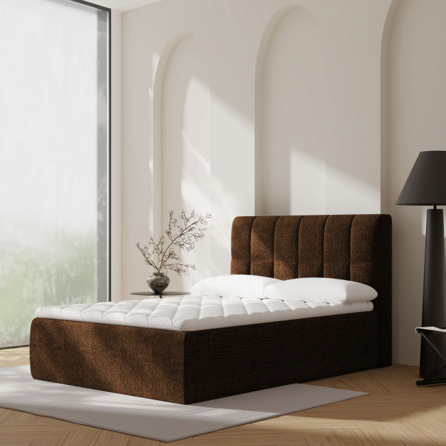 Air Nest - Lit complet boxspring en tissu 140x190cm