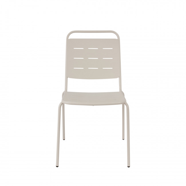 Aria - Lot de 4 chaises de jardin en métal