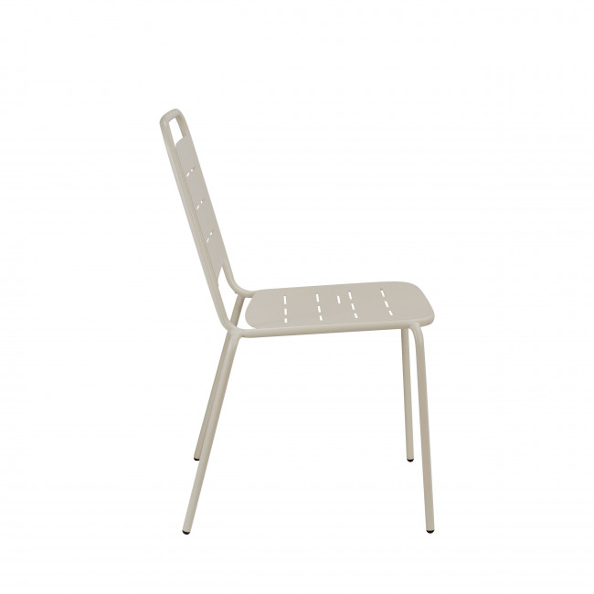 Aria - Lot de 4 chaises de jardin en métal