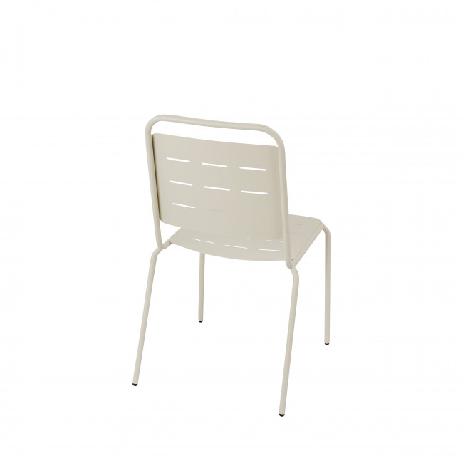 Aria - Lot de 4 chaises de jardin en métal