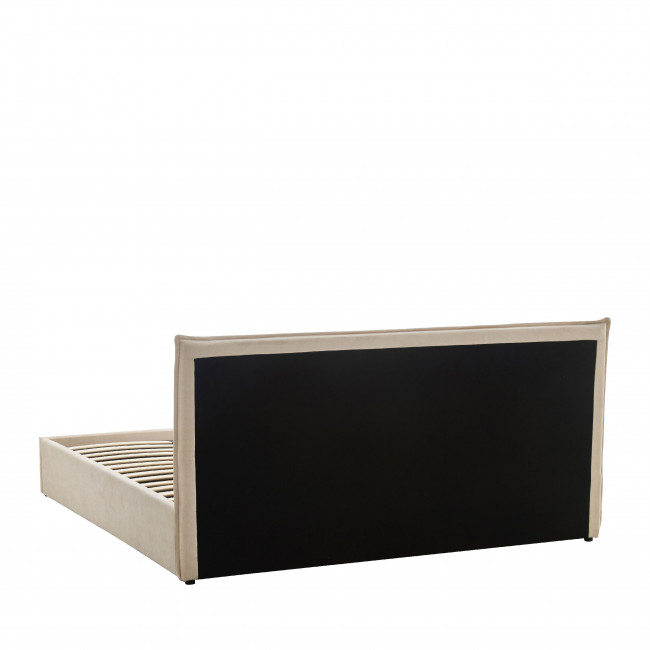 Cama -  Lit coffre en tissu 180x200cm