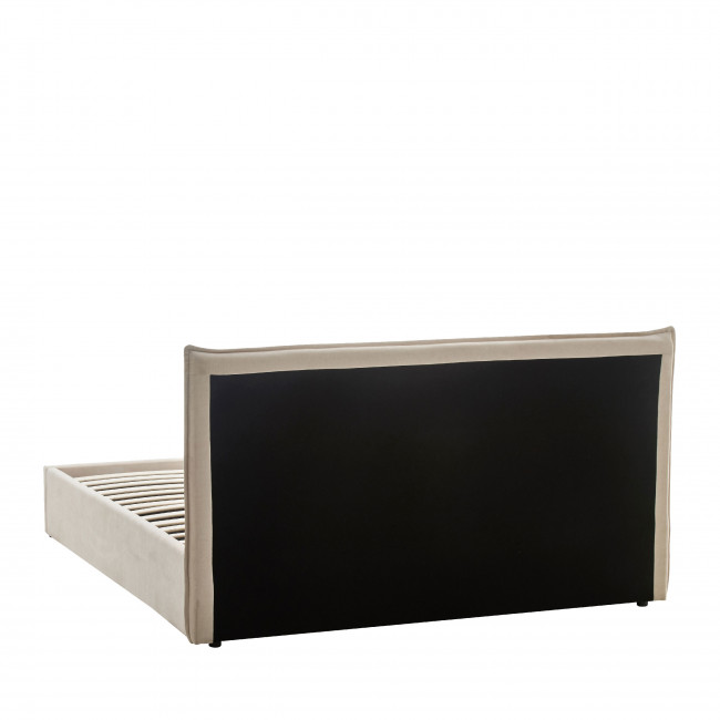 Cama -  Lit coffre en tissu 160x200cm