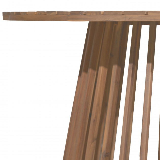 Boro - Table à manger de jardin 6 personnes ronde en bois d'acacia ø 150 cm