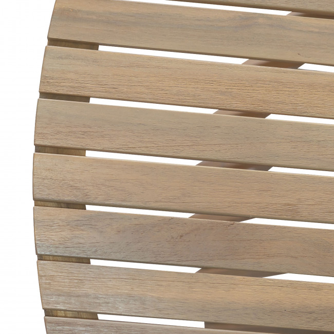 Boro - Table à manger de jardin 6 personnes ronde en bois d'acacia ø 150 cm