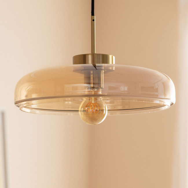 Neyo - Suspension ronde en verre ø34cm