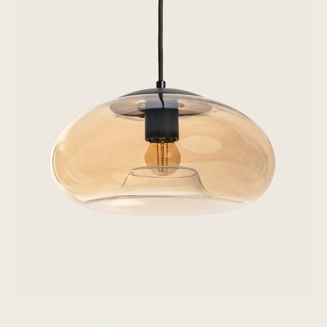 Evo - Suspension ronde en verre ø28cm