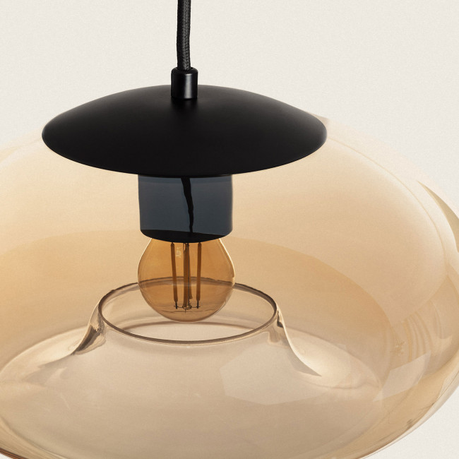 Evo - Suspension ronde en verre ø28cm