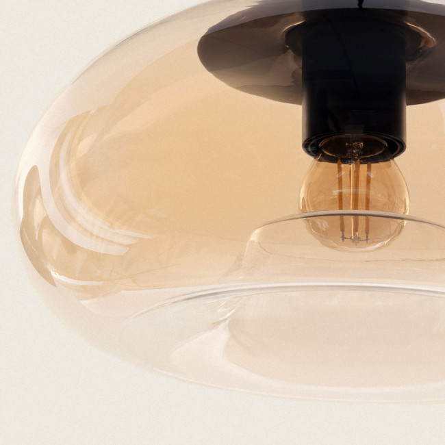 Evo - Suspension ronde en verre ø28cm