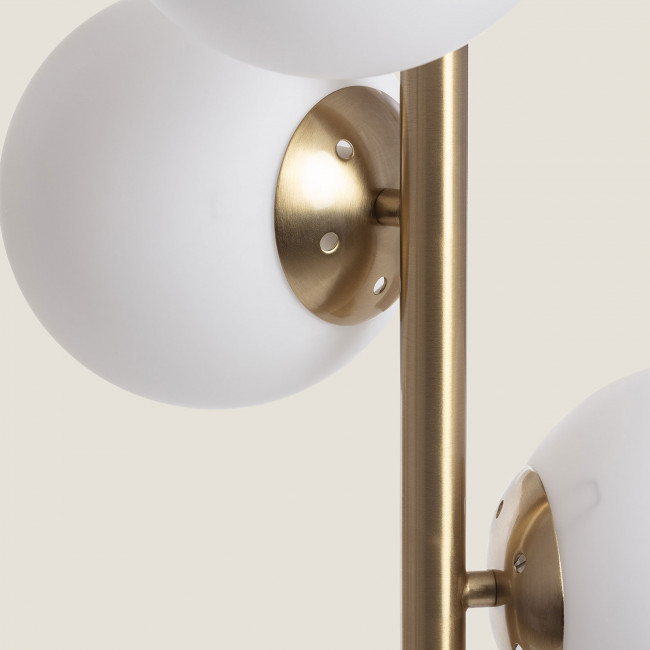 Kano - Lampadaire avec 3 points lumineux en verre H148cm