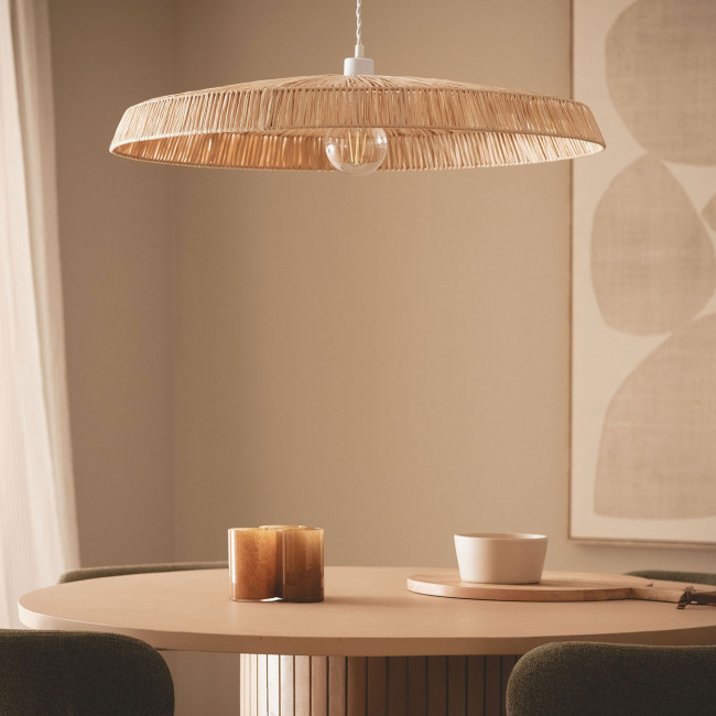 Orbe - Suspension ronde en raphia ø75cm