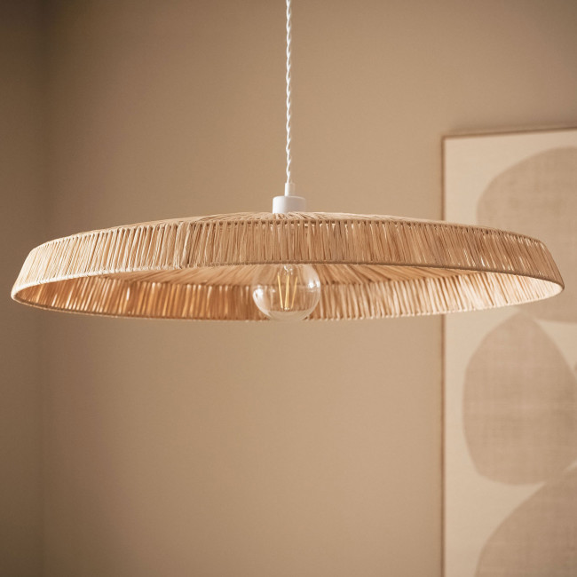 Orbe - Suspension ronde en raphia ø75cm