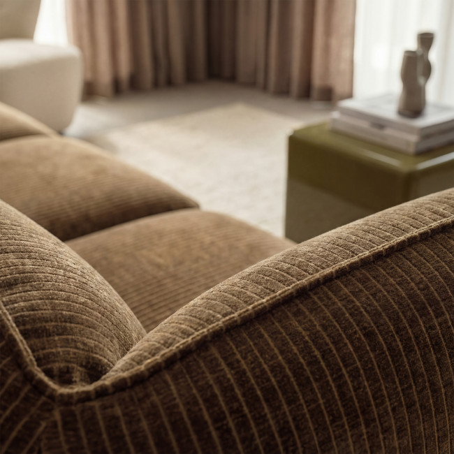 Noor - Chauffeuse pour canapé modulable en velours côtelé 