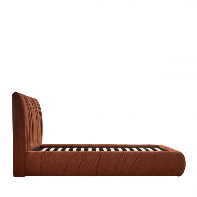 Livia - Lit coffre en tissu 160x200cm