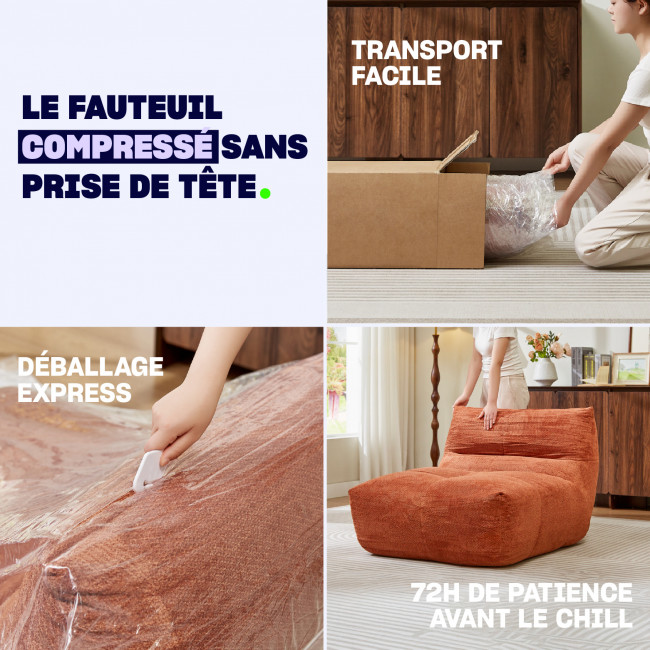 Alba - Fauteuil lounge en tissu