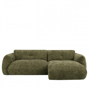 Bocca - Canapé d'angle droit 4 places en tissu