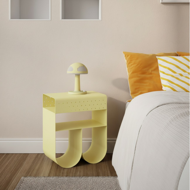 Curl - Table d'appoint en métal H 48 cm 