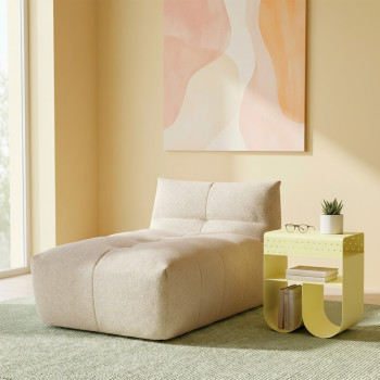 Curl - Table d'appoint en métal H 48 cm 