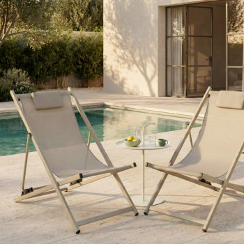 Sivo - Table d'appoint indoor/outdoor ronde en métal ø38cm