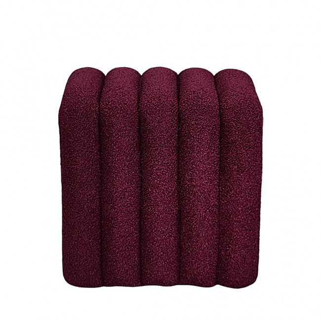 Leto - Pouf rembourré en tissu bouclette