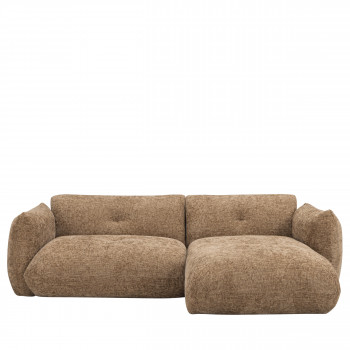 Bocca - Canapé d'angle droit 4 places en tissu