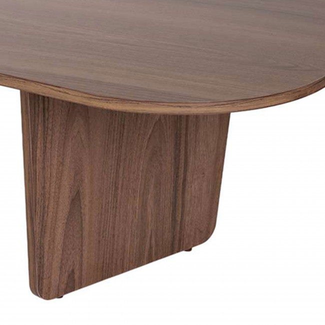 Soma - Table basse ovale en bois 130x65cm