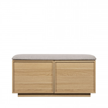 Joy - Banc d'entrée avec rangement à chaussures en bois L100cm