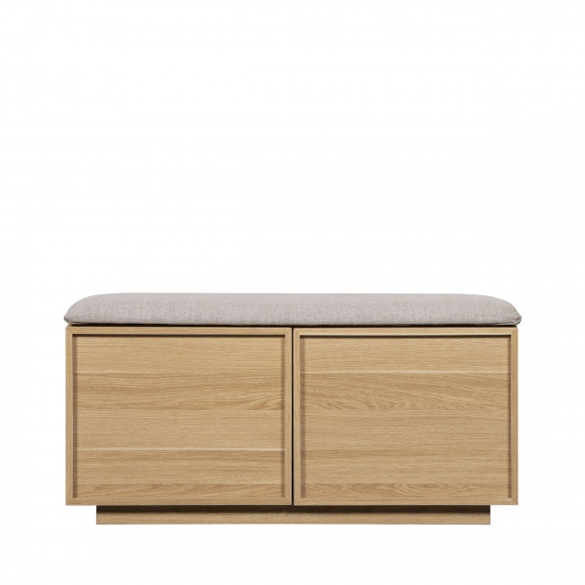 Joy - Banc d'entrée avec rangement à chaussures en bois L100cm