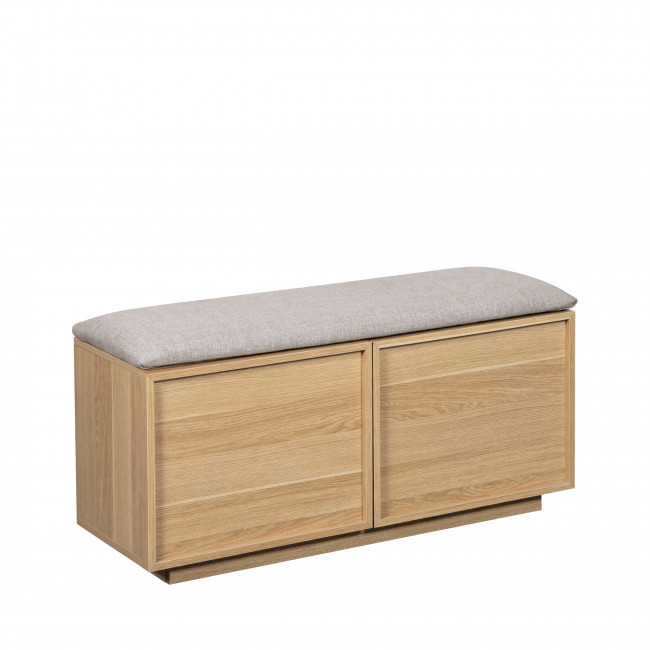 Joy - Banc d'entrée avec rangement à chaussures en bois L100cm