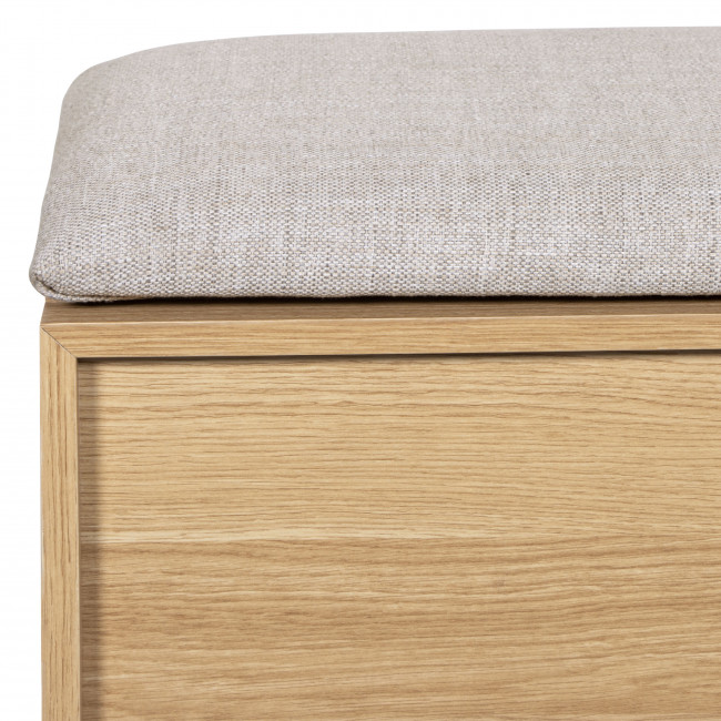 Joy - Banc d'entrée avec rangement à chaussures en bois L100cm
