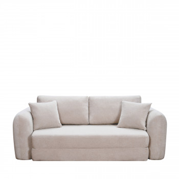 Lou - Canapé convertible compressé 3 places en tissu