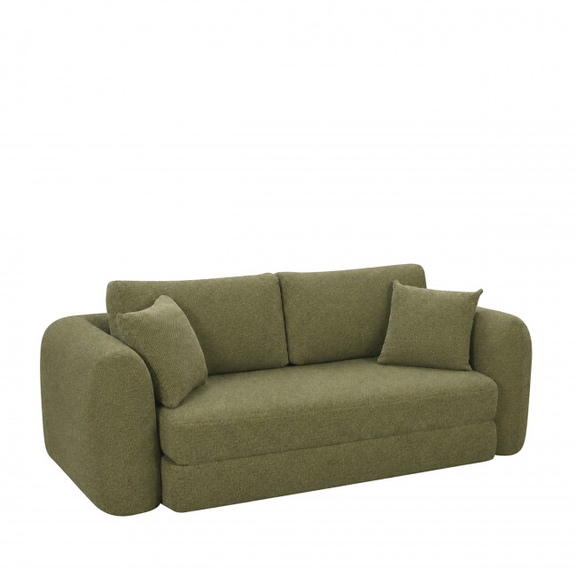 Lou - Canapé convertible compressé 3 places en tissu