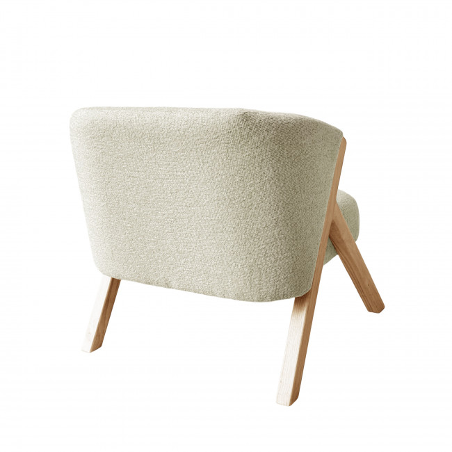Malou - Fauteuil en tissu et bois
