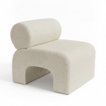 Mour - Fauteuil en tissu bouclette