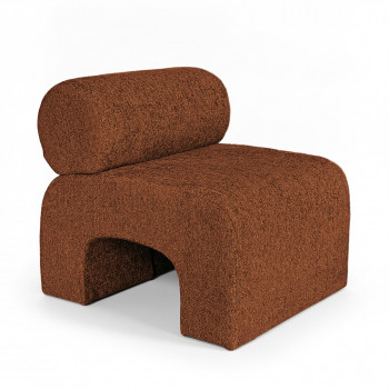 Mour - Fauteuil en tissu bouclette