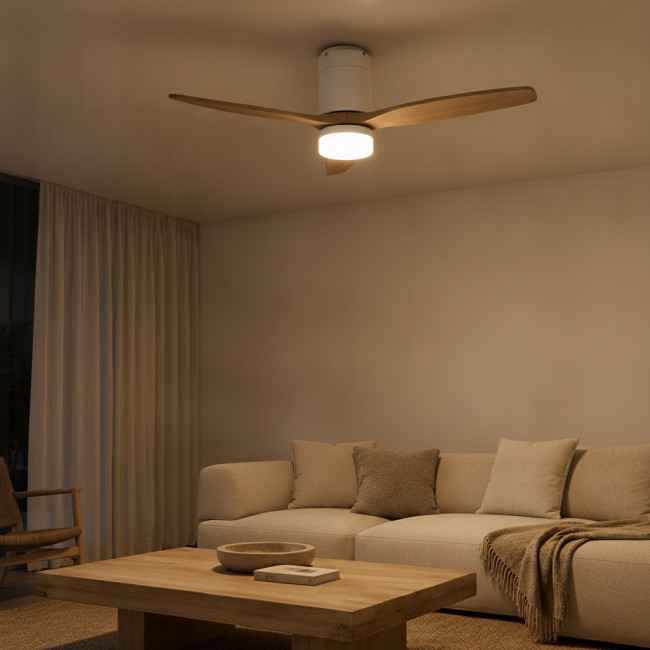 Halo - Ventilateur de plafond silencieux avec éclairage LED intégré