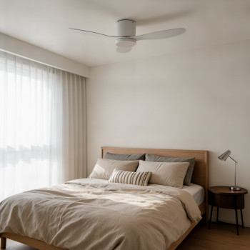 Pulse - Ventilateur de plafond silencieux LED intérieur/extérieur