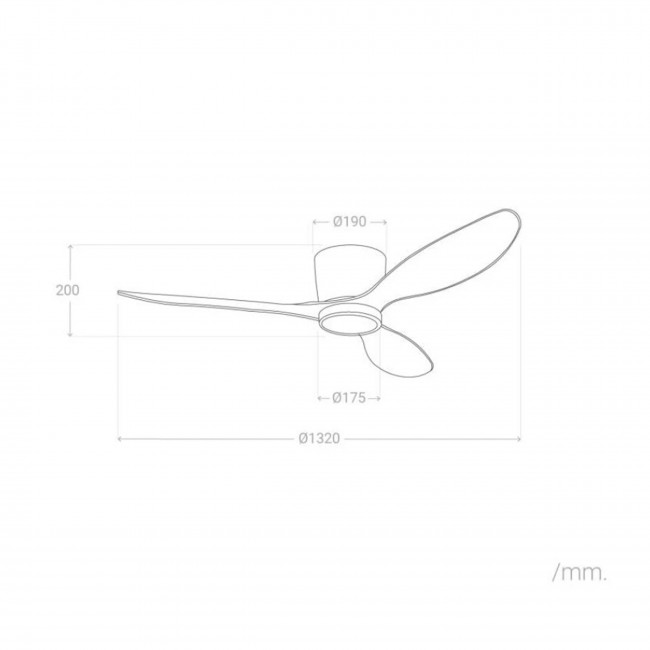 Pulse - Ventilateur de plafond silencieux LED intérieur/extérieur