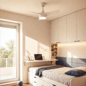 Erol - Ventilateur de plafond silencieux avec éclairage LED intégré